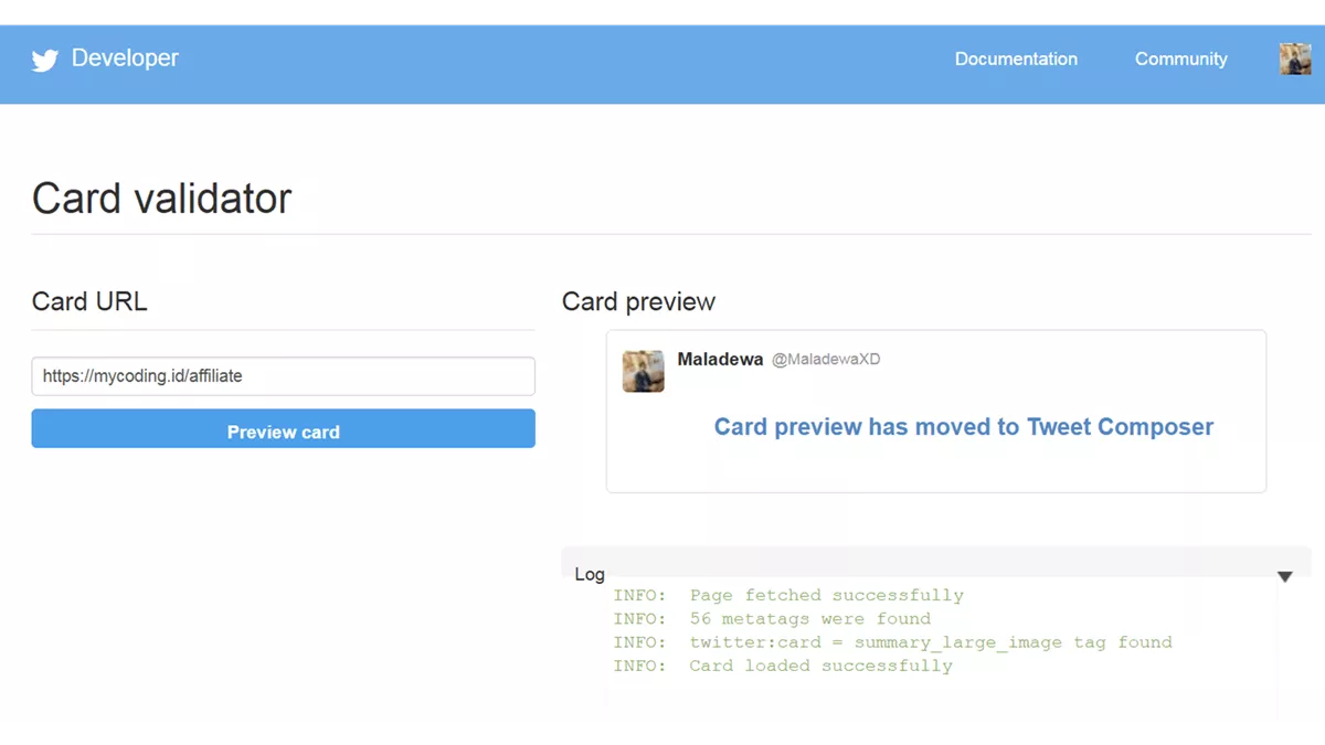opengraph twitter card