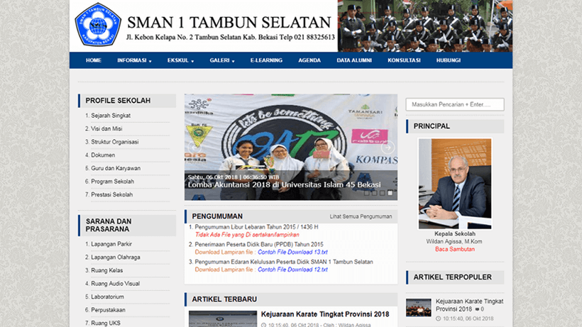 Source code web sekolah dan kampus