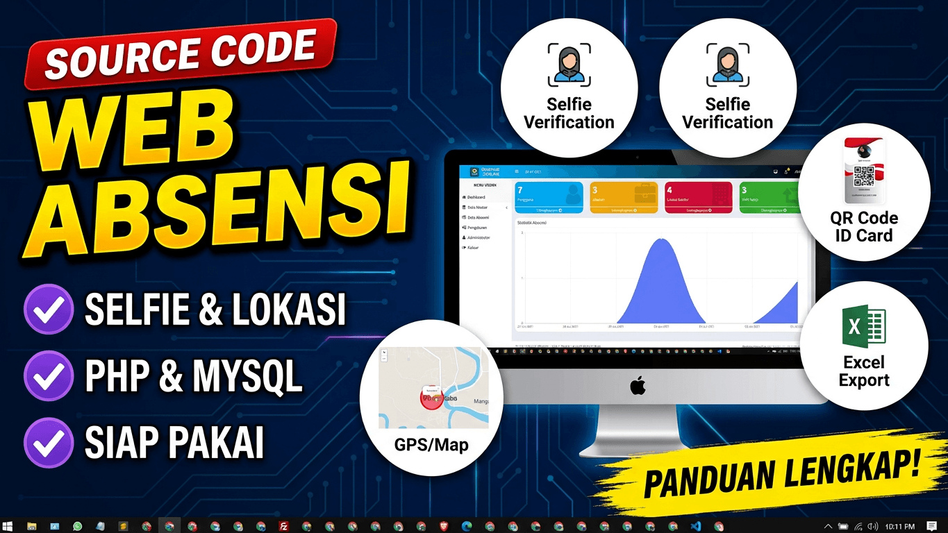 Web Absensi Online (Deteksi Lokasi & Foto Selfie)