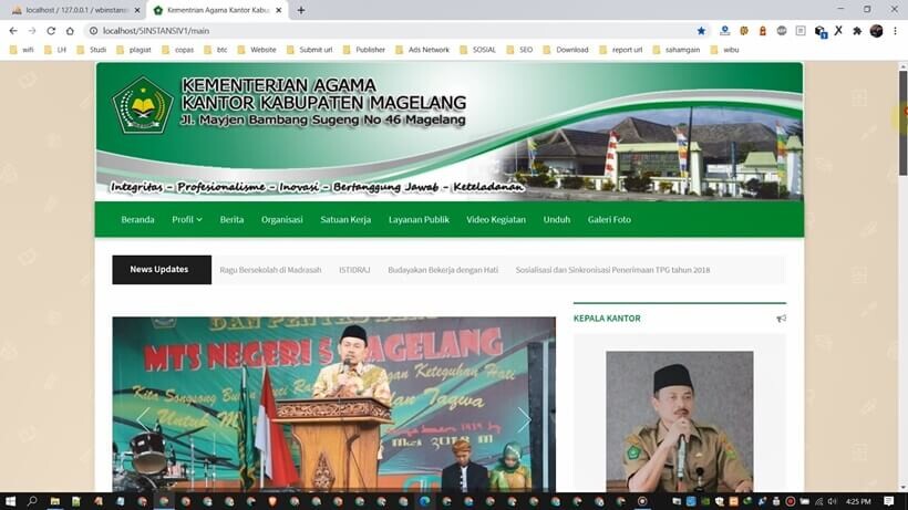 Script web pemerintah desa