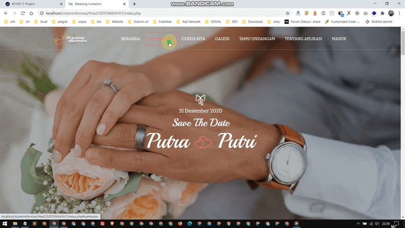 Web Wedding Invitation V1 (Undangan) Single User