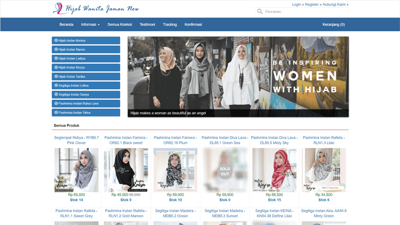 Website Toko Online Pakaian & Hijab (Blackexpo V2)