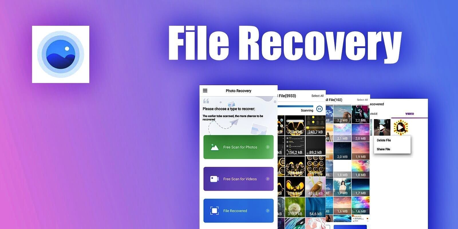 Aplikasi Multimedia File Recovery Android Studio