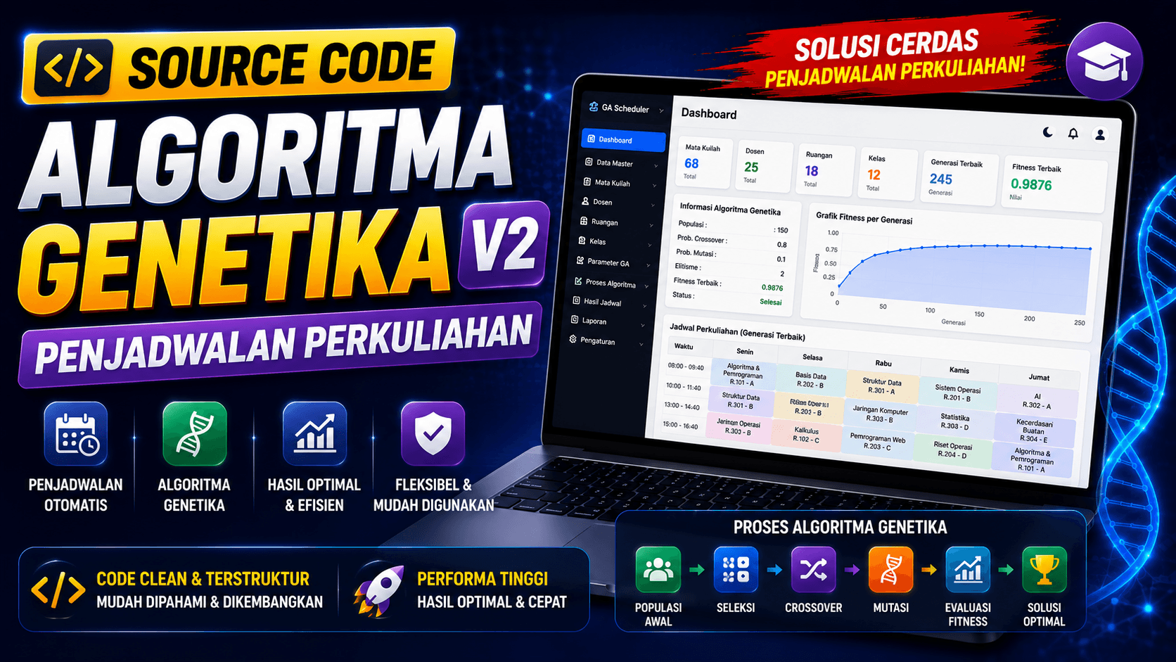 Web Sistem Penjadwalan Algoritma Genetika v2
