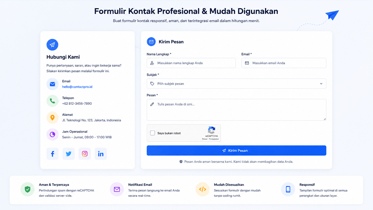 Web Tool Formulir Kontak