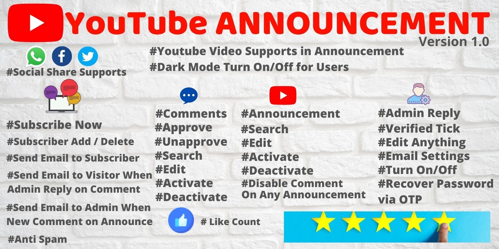 Web Platform Announcement Youtube