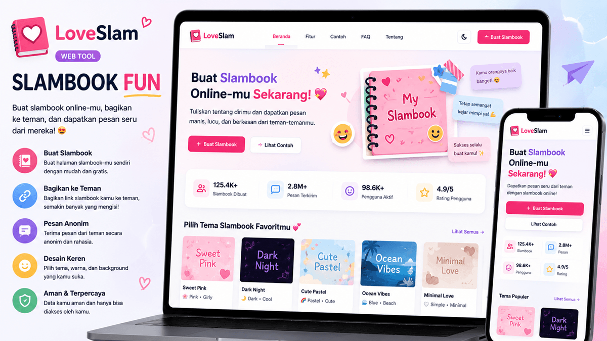 Web Tool Slambook Fun (LoveSlam)