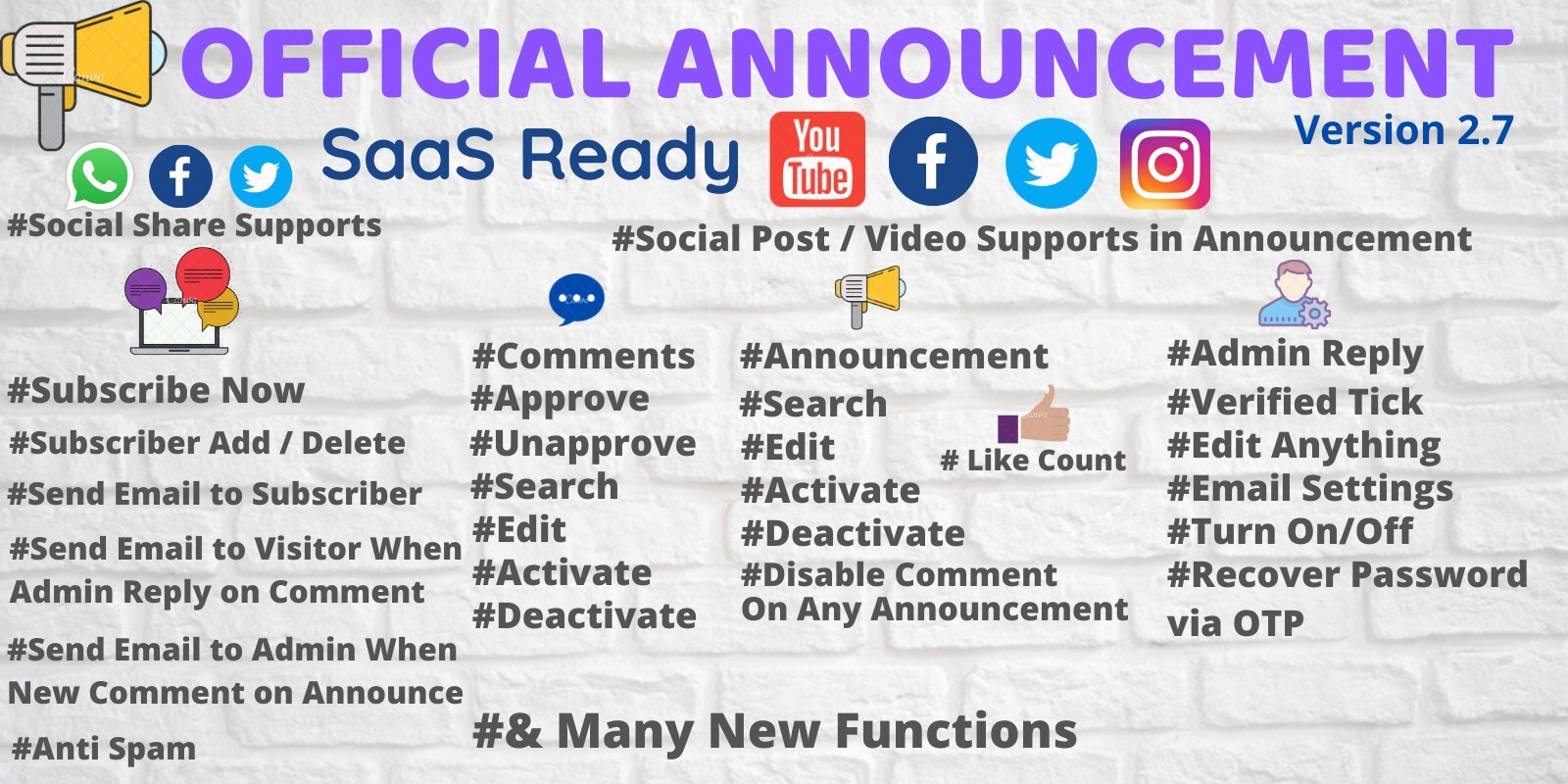 Web Platform Pengumuman Resmi Sistem SaaS