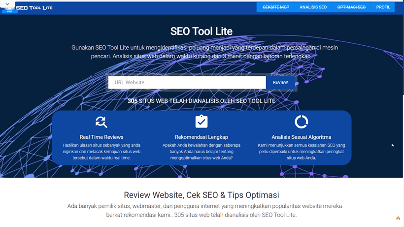 Tool Analisis SEO Web dan Blog (SEO Tool Lite)
