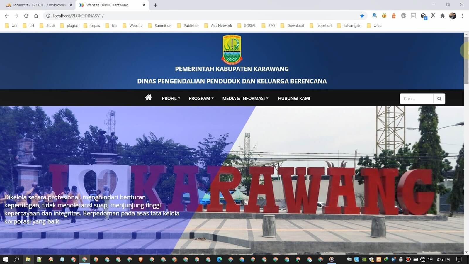Website Portal Informasi Instansi Pemerintah