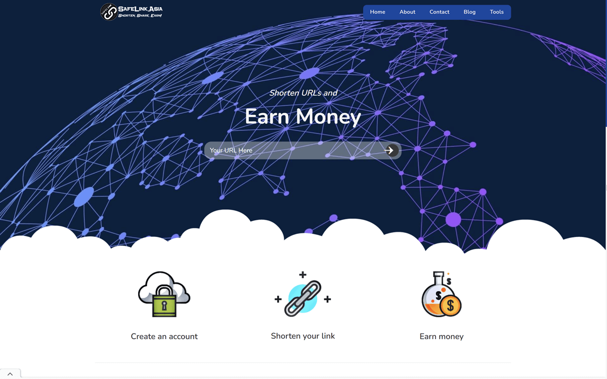 Website Monetisasi URL Shortener CPM Tertinggi